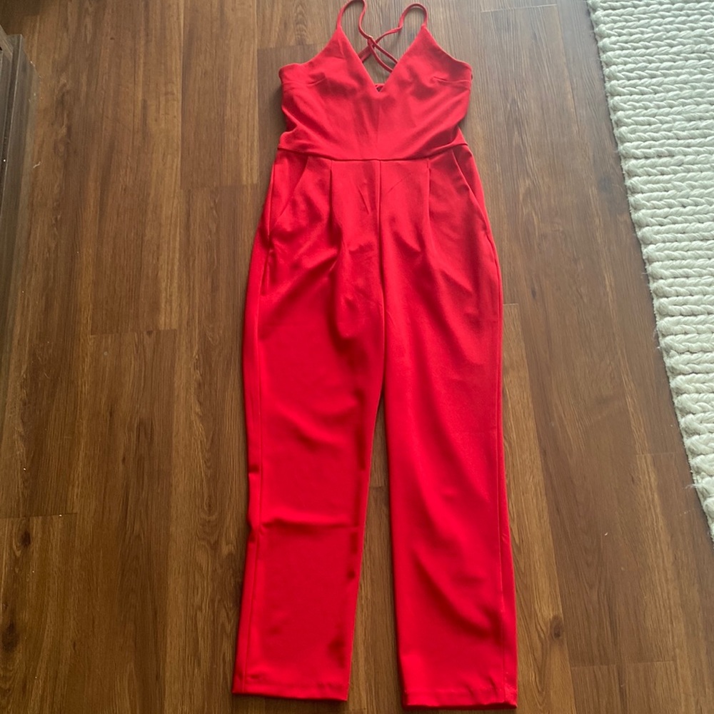 Express red romper